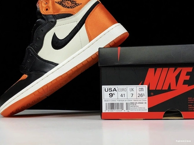 HYPE Air Satin Jordan AV3725-010 1 Womens Retro Shattered Backboard 0708